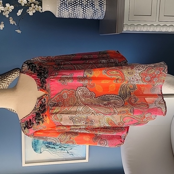 Bathing suit cover-up or sheer top - Picture 2 of 6